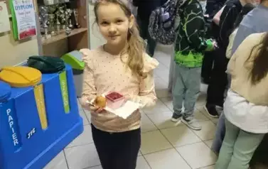 Uczennica z klasy 3 wsparła akcję charytatywną