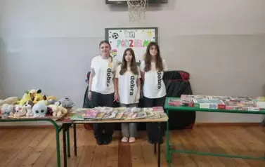 Wolontariuszki przy Podzielniku