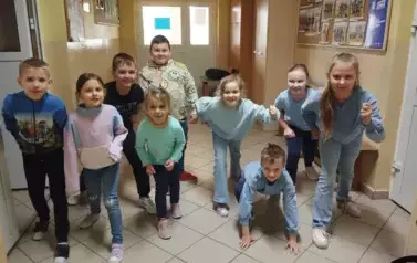Uczniowie z klas I-III