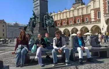 Na krakowskim rynku.