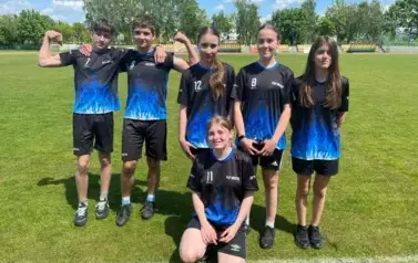 Powiatowe Igrzyska Młodzieży Szkolnej w Lekkoatletyce - nasza drużyna