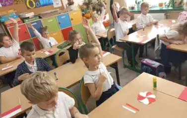 Uczniowie rozmawiali o tym, czym jest miłość do Ojczyzny.