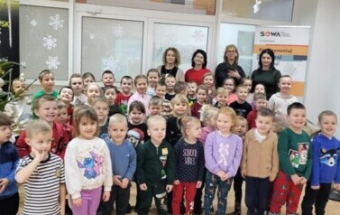 Dzieci z grup Słoneczka i Motylki na wycieczce w Staszowie.