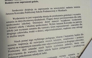 List gratulacyjny od Posłanki na Sejm RP pani Agaty Wojtyszek