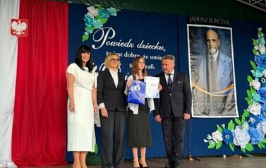 Zwyciężczyni w konkursie plastycznym uczennica Gabriela Zalewska