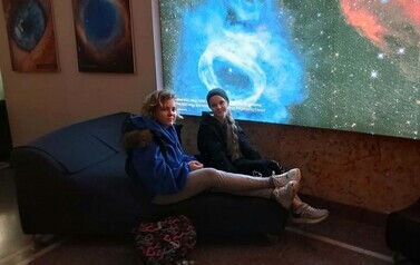 Uczennice w Planetarium