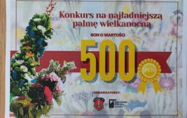 Bon za zajęcie III miejsca w konkursie