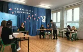 Reprezentanci kl. 6-8 biorą udział w Teście Poprawnej Polszczyzny.