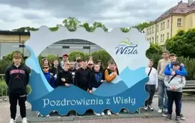 Wsp&oacute;lne zdjęcie uczni&oacute;w w Wiśle