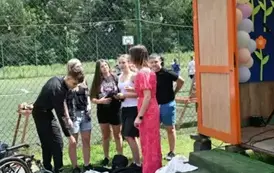 Przygotowania do przedstawienia spektaklu profilaktycznego