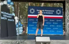 Ania podczas występu