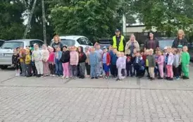 Spotkanie przedszkolak&oacute;w z policjantem