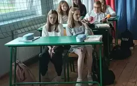 Uczniowie podczas lekcji 