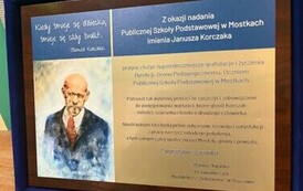 Pamiątkowy grawerton od Przewodniczącego Międzyszkolnej Komisji Oświaty i Wychowania NSZZ Solidarność w Staszowie pana Dariusza Kijanki