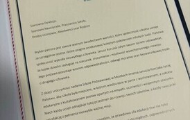 List gratulacyjny od Świętokrzyskiego Kuratora Oświaty pana Piotra Łojka
