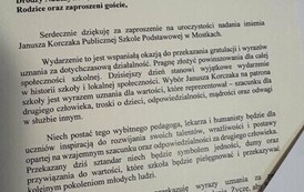 List gratulacyjny od Posłanki na Sejm RP pani Agaty Wojtyszek