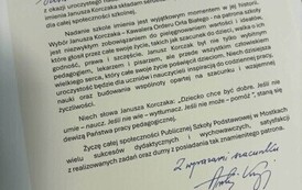 List gratulacyjny od Posła na Sejm RP pana Andrzeja Kryja