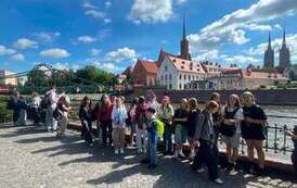 Uczniowie zwiedzają Wrocław