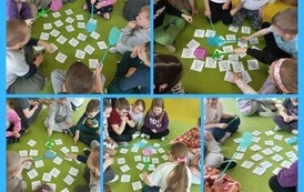 Dzieci wskazywały litery (sesja wiosenna).