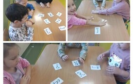 Dzieci ćwiczyły analizę i syntezę słuchową oraz percepcję wzrokową podczas zabaw z literami (sesja zimowa)