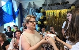 Podziękowanie wychowawczyni z klas młodszych