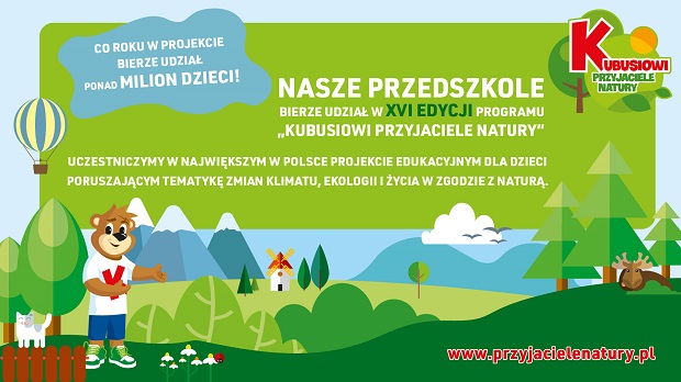 Plakat Programu Kubusiowi Przyjaciele Natury