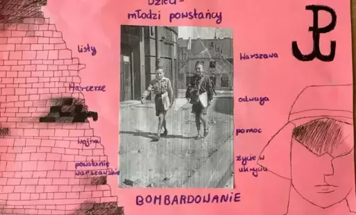 Uczniowie tworzyli notatki graficzne.