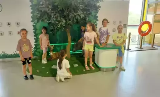 Uczniowie poznają funkcjonowanie ekosystemu leśnego.