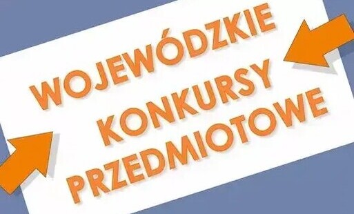 Napis Wojewódzkie Konkursy Przedmiotowe