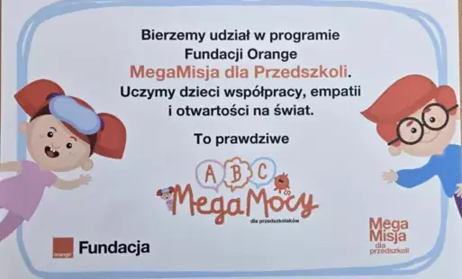 MegaMisja dla Przedszkoli - plakat